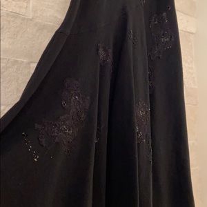 Jigsaw London Black Wool Skirt with Sequins— 10